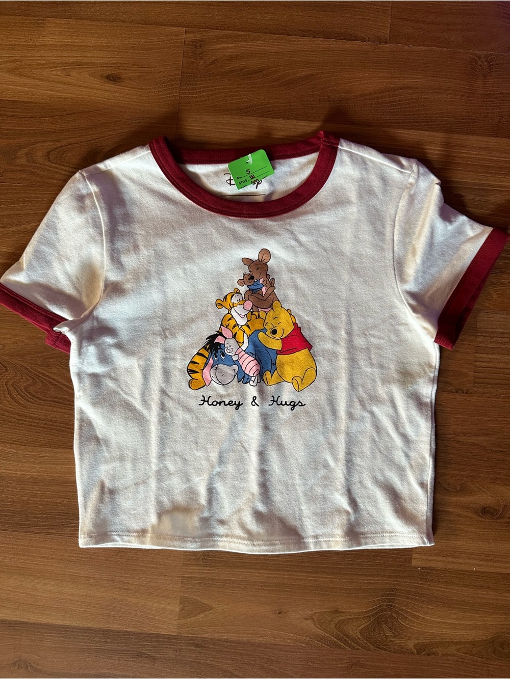 Her Universe White & Red Winnie the Pooh Honey & Hugs Graphic Babydoll Tee